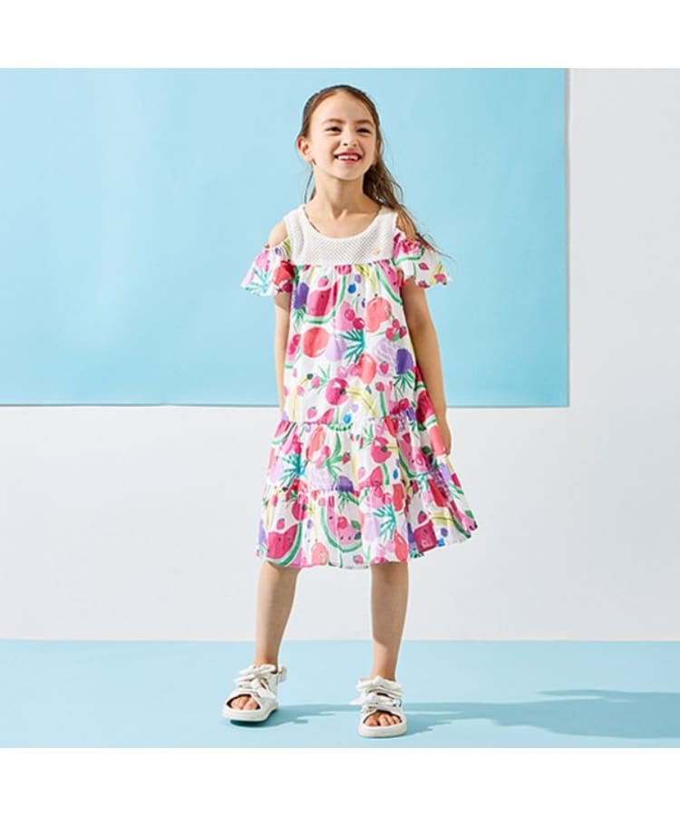 ケイト・スペード ニューヨーク キッズ(kate spade NEW YORK)のトドラー サマーフルーツワンピース トープ(854)