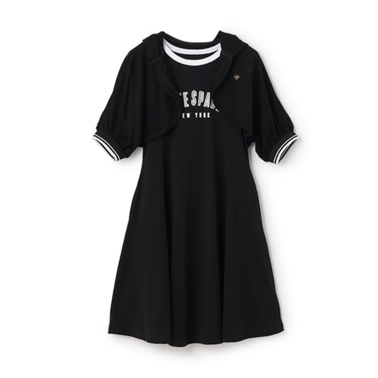 ケイト・スペード ニューヨーク キッズ(kate spade NEW YORK)のガールズ クロップドパーカ&ワンピースセット ミドルワンピース
