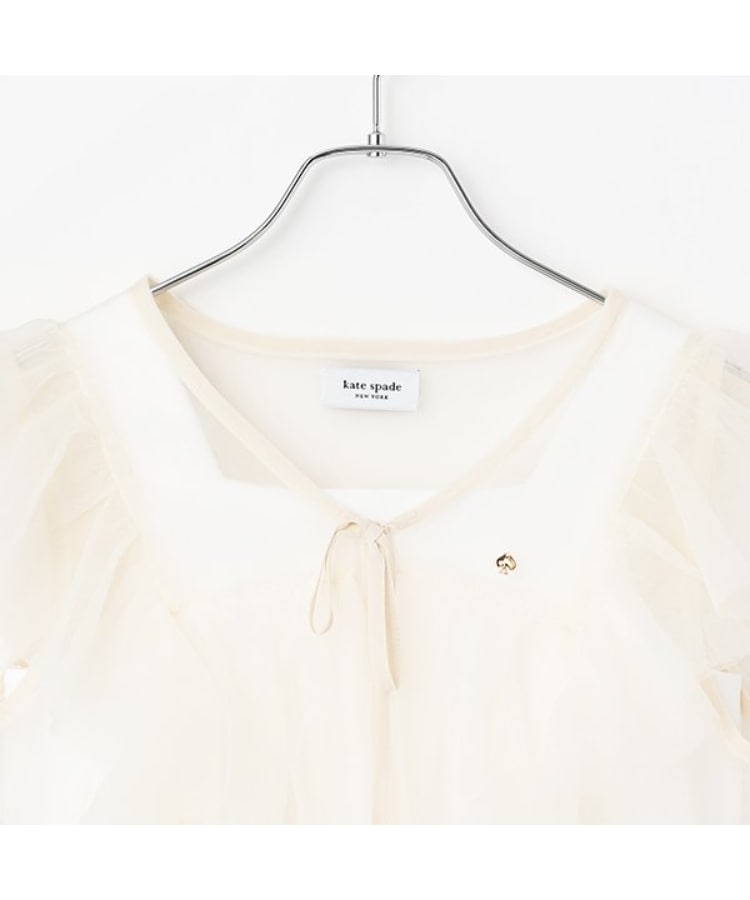 ケイト・スペード ニューヨーク キッズ(kate spade NEW YORK)のガールズ ラッフルシアーブラウス&インナーセット3