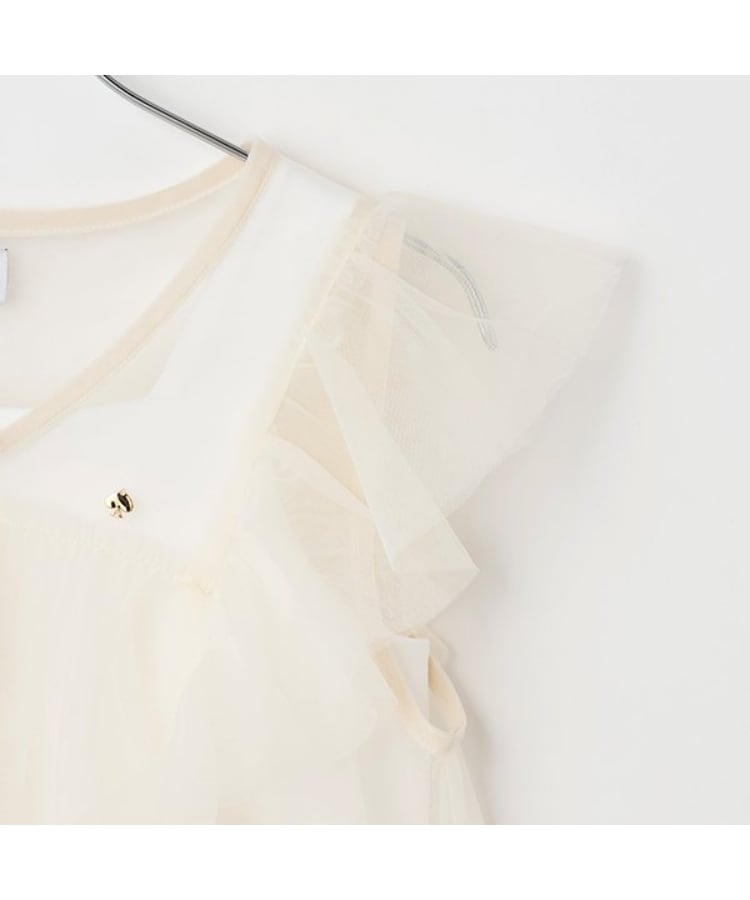 ケイト・スペード ニューヨーク キッズ(kate spade NEW YORK)のガールズ ラッフルシアーブラウス&インナーセット4