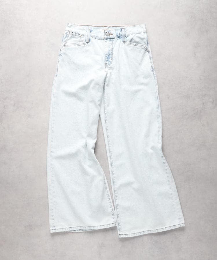 ライトオン(Right-on)のLevi's(リーバイス)「COOL」ワイドレッグバギー ダークインディゴブルー(0005)