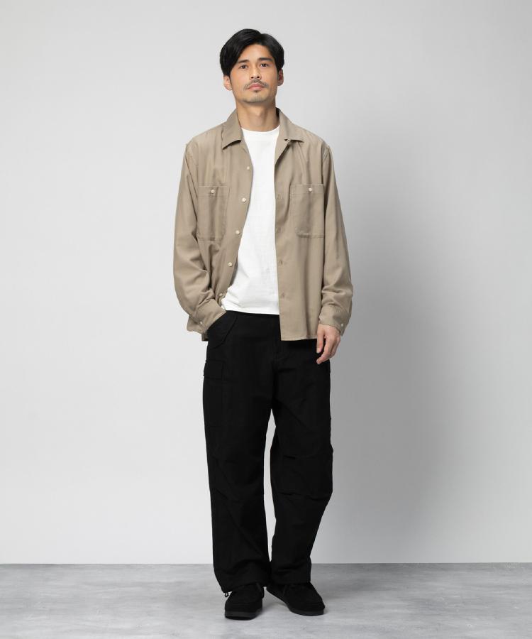 ライトオン(Right-on)のBACK NUMBER(バックナンバー)レーヨン混長袖開襟シャツ20