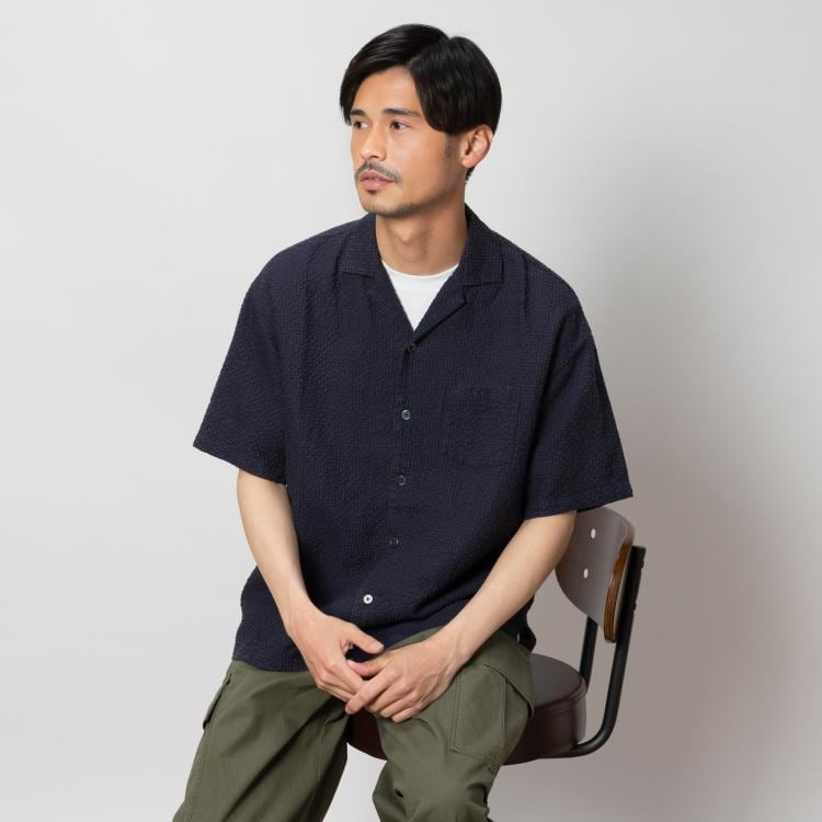 ライトオン(Right-on)のBACK NUMBER(バックナンバー)バスケット半袖開襟シャツ カジュアルシャツ