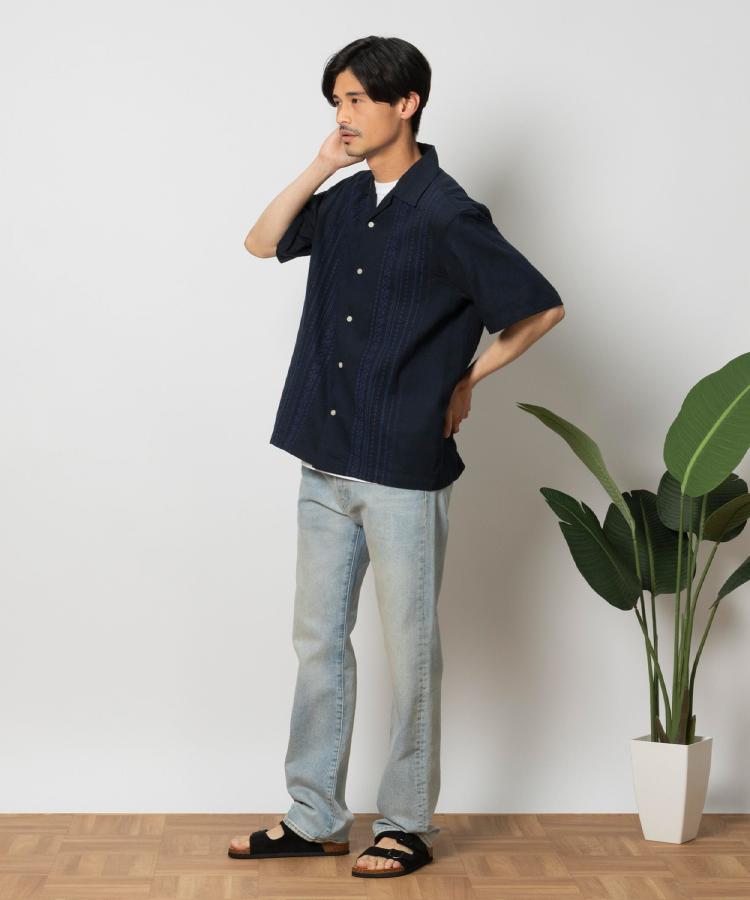 ライトオン(Right-on)のBACK NUMBER(バックナンバー)開襟半袖キューバシャツ3