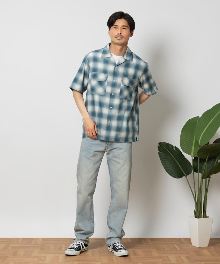 ライトオン(Right-on)のBACK NUMBER(バックナンバー)開襟オンブレ半袖シャツ21