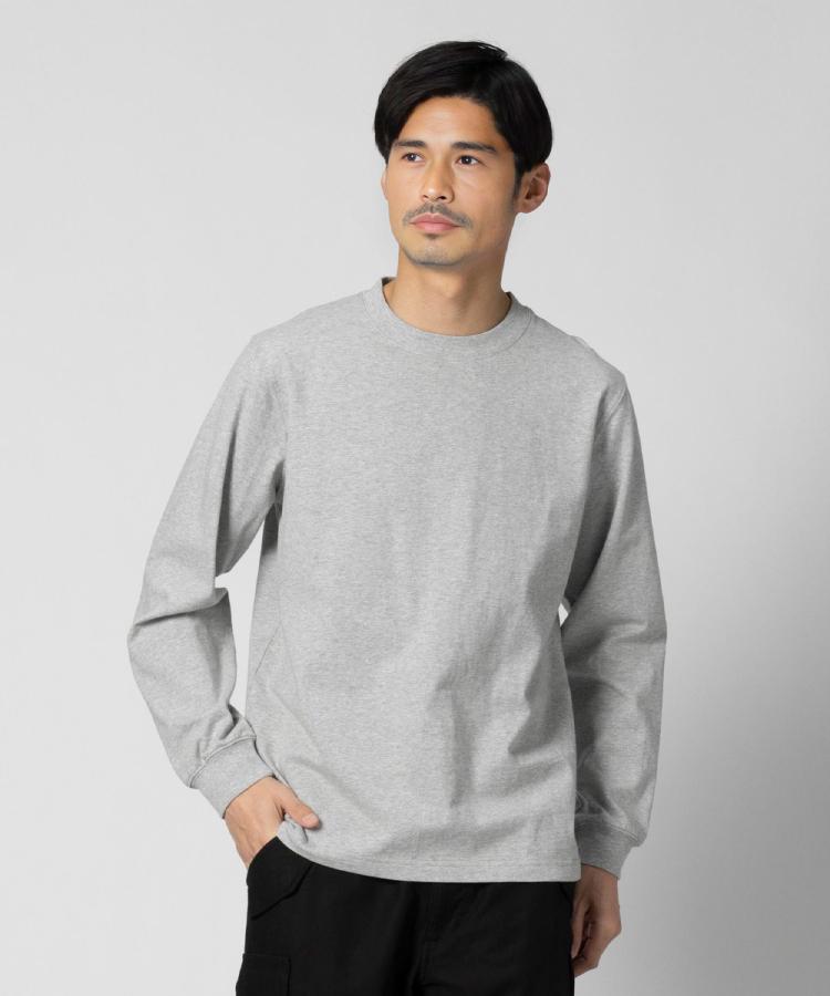 ライトオン(Right-on)のBACK NUMBER(バックナンバー)【S〜2XL展開】天竺クルー長袖Tシャツ グレー(0095)