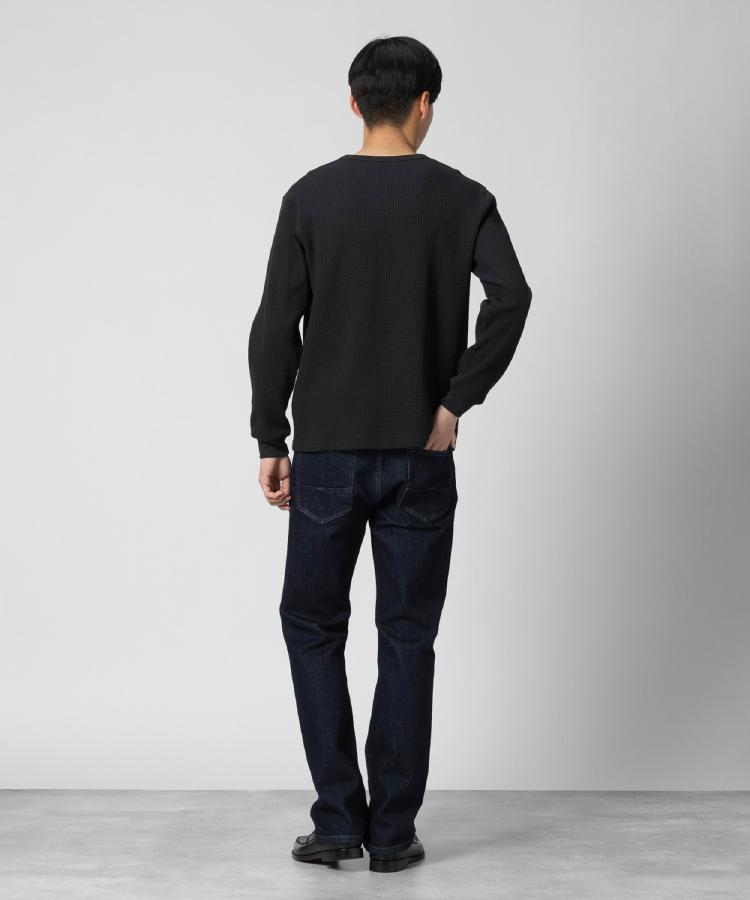 ライトオン(Right-on)のBACK NUMBER(バックナンバー)【S〜2XL展開】ワッフルクルー長袖Tシャツ3