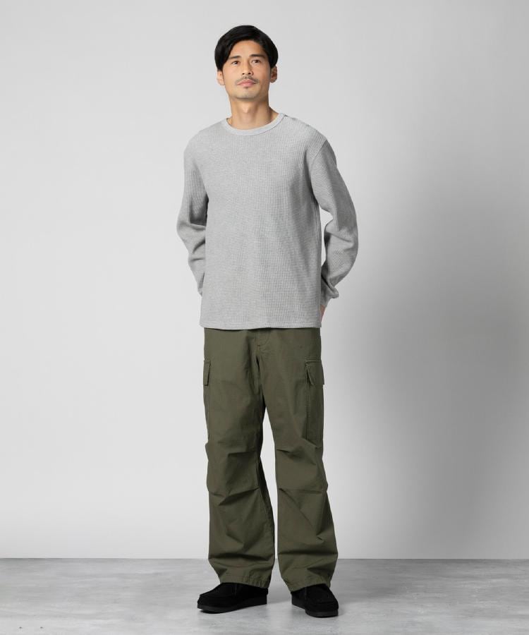 ライトオン(Right-on)のBACK NUMBER(バックナンバー)【S〜2XL展開】ワッフルクルー長袖Tシャツ7
