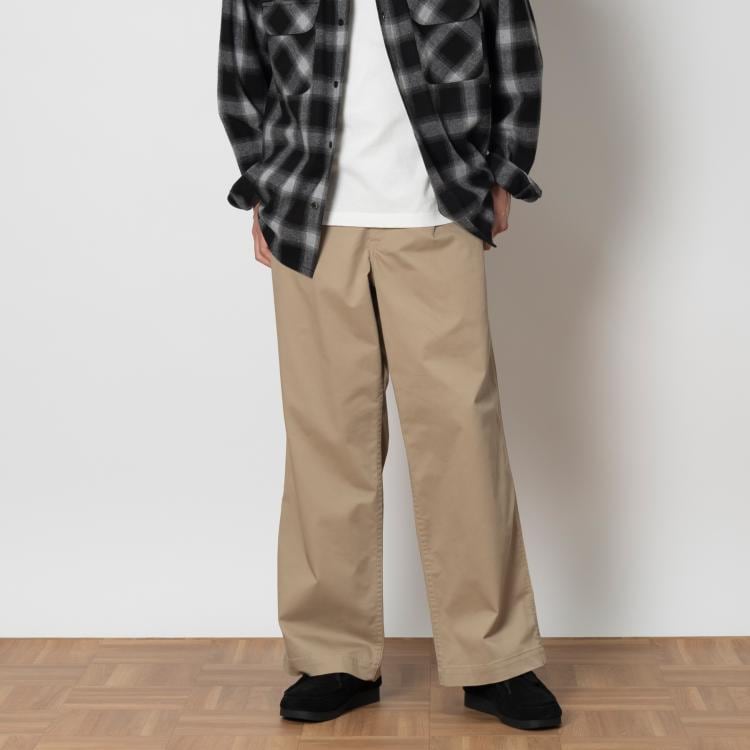ライトオン(Right-on)のBACK NUMBER(バックナンバー)ストレッチワイドトラウザー ロングパンツ