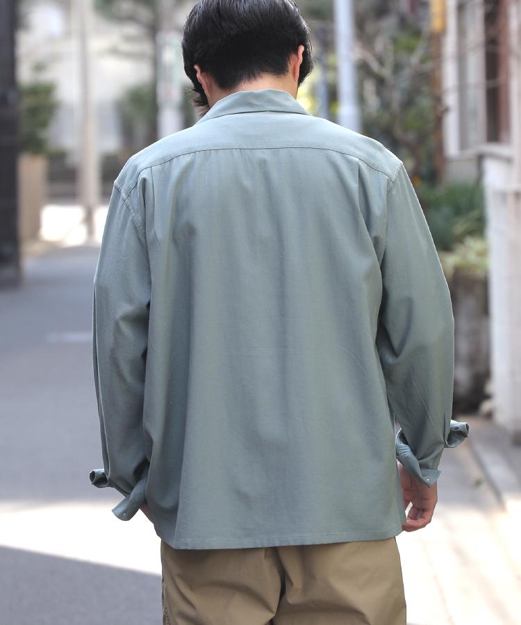 ライトオン(Right-on)のBACK NUMBER(バックナンバー)レーヨン麻混オープンカラーシャツ2