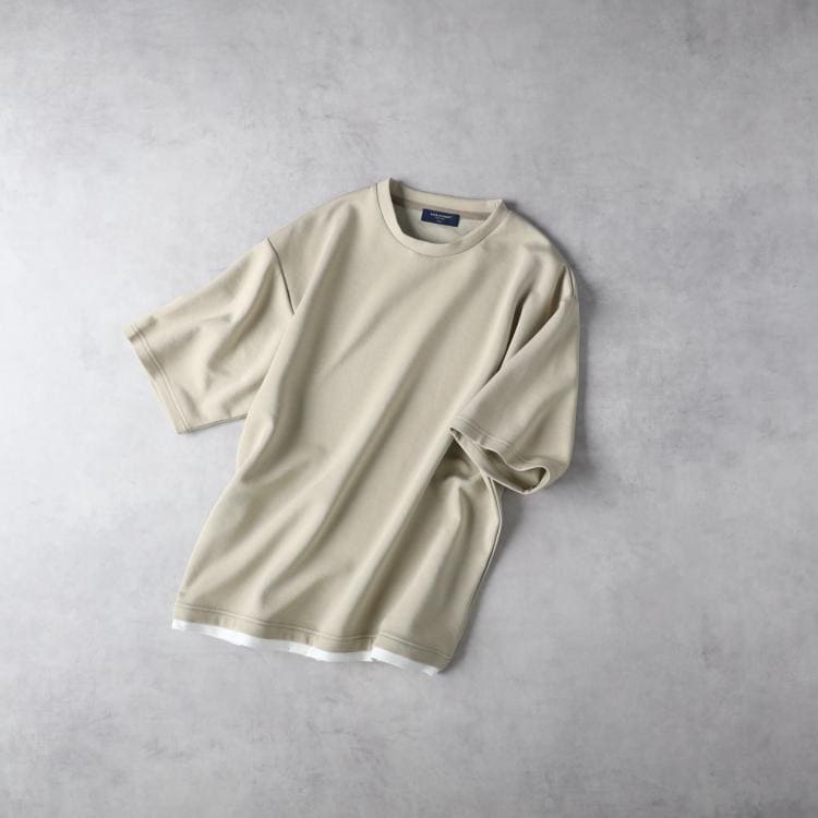 ライトオン(Right-on)のBACK NUMBER(バックナンバー)裾フェイクレイヤードＴシャツ Ｔシャツ