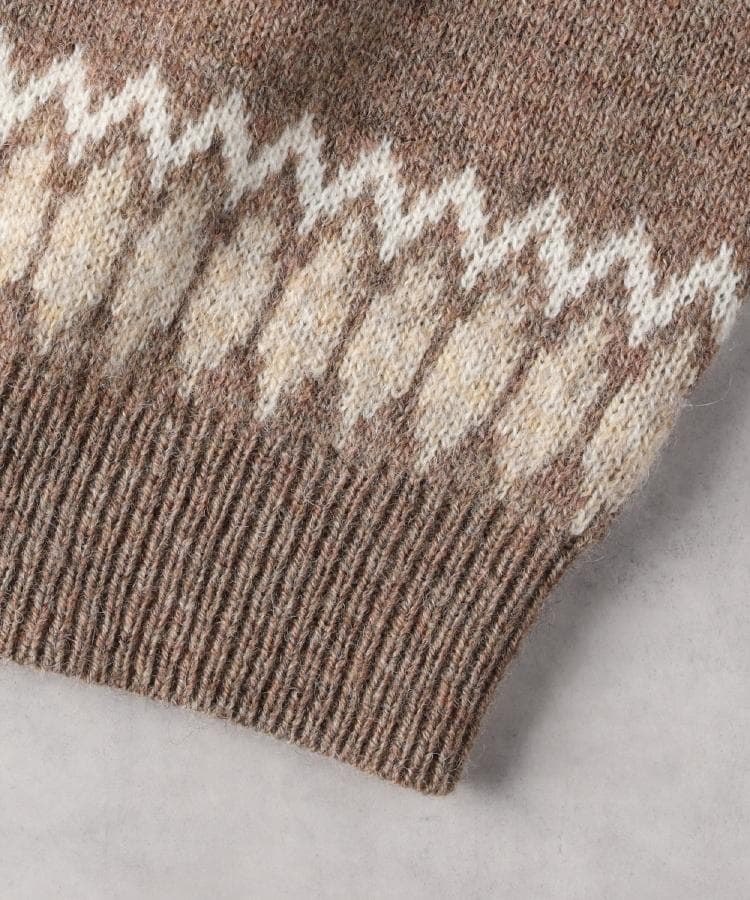 ライトオン(Right-on)のBACK NUMBER(バックナンバー)「BritishWool」求心柄クルーネックニット8