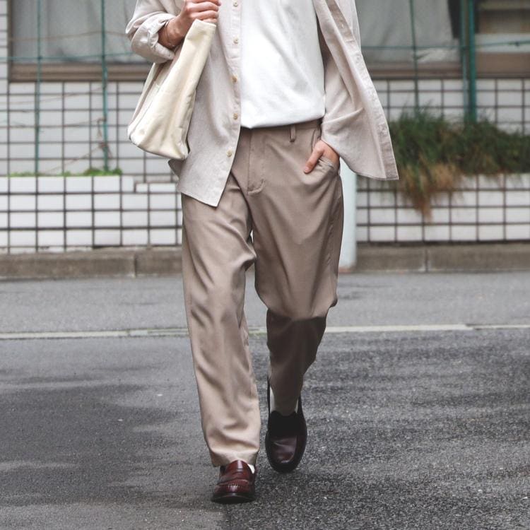 ライトオン(Right-on)のBACK NUMBER(バックナンバー)「接触冷感・イージーケア・イージーウエスト」「BENRY」サマーイージーパンツ ロングパンツ