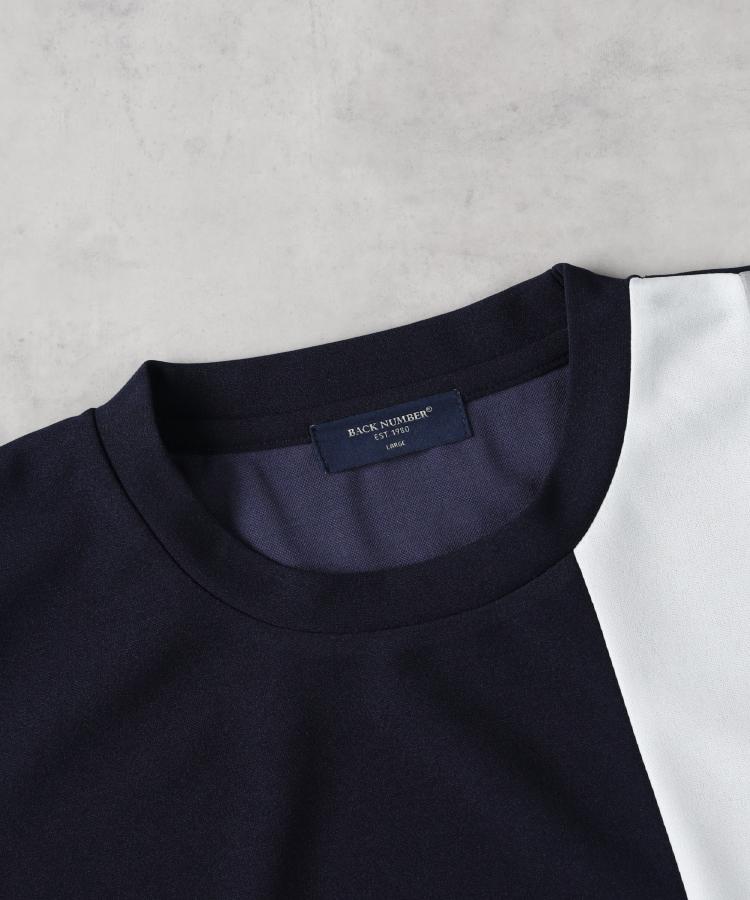 ライトオン(Right-on)のBACK NUMBER(バックナンバー)ジョーゼット縦切替えデザインTシャツ6