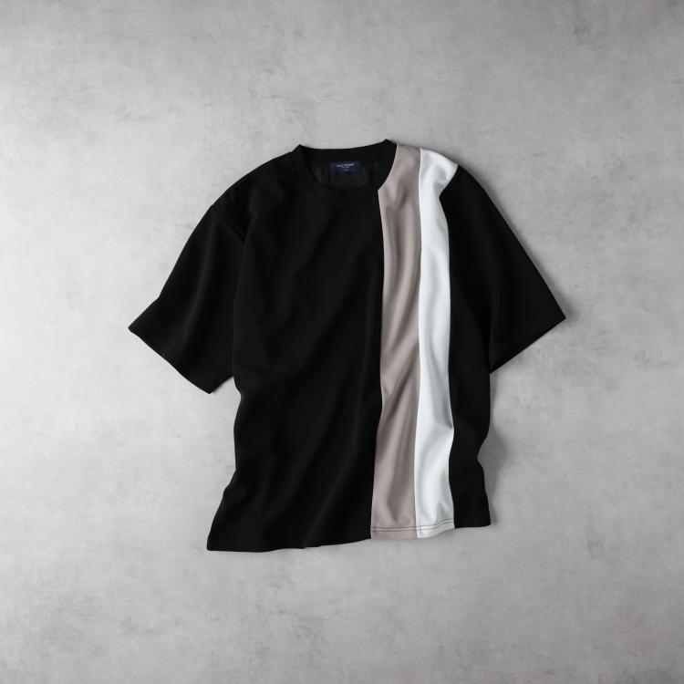 ライトオン(Right-on)のBACK NUMBER(バックナンバー)ジョーゼット縦切替えデザインTシャツ