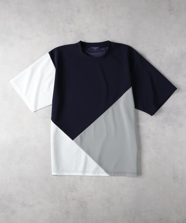 ライトオン(Right-on)のBACK NUMBER(バックナンバー)ジョーゼット斜め切替えデザインTシャツ3