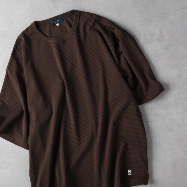 ライトオン(Right-on)のBACK NUMBER(バックナンバー)裾ロゴ刺繍ボーダーＴシャツ Ｔシャツ