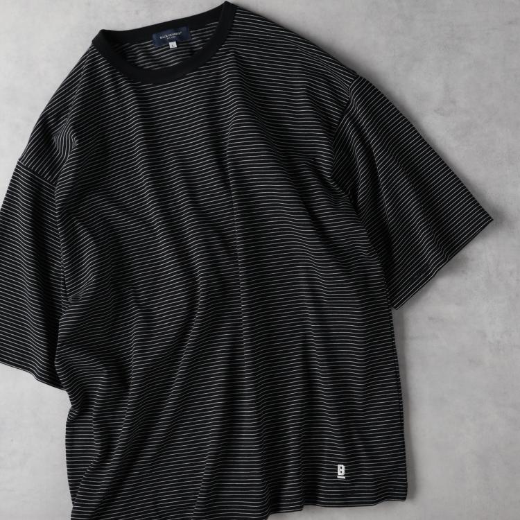 ライトオン(Right-on)のBACK NUMBER(バックナンバー)裾ロゴ刺繍ボーダーＴシャツ Ｔシャツ