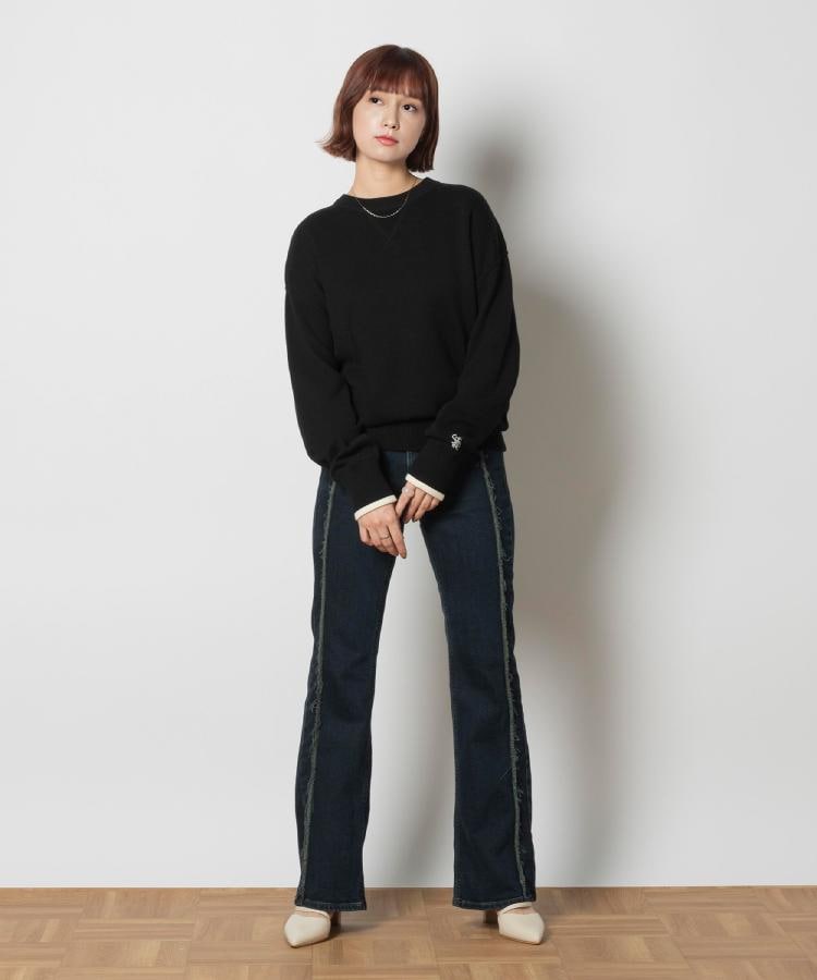 ライトオン(Right-on)のSOMETHING(サムシング)「LISA」切り替えフレアパンツ1