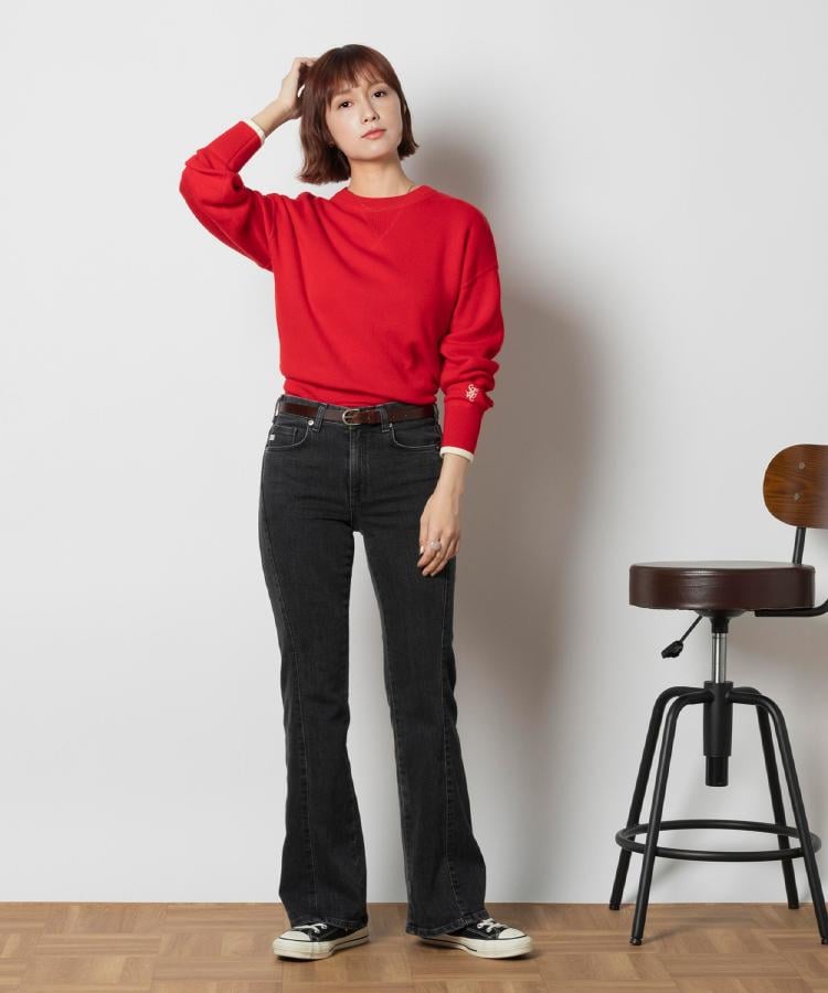 ライトオン(Right-on)のSOMETHING(サムシング)「LISA」切り替えフレアパンツ6