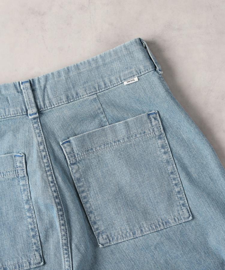 ライトオン(Right-on)のSOMETHING(サムシング)「SUMMER COOL」 涼しいワイドベーカーデニムパンツ8