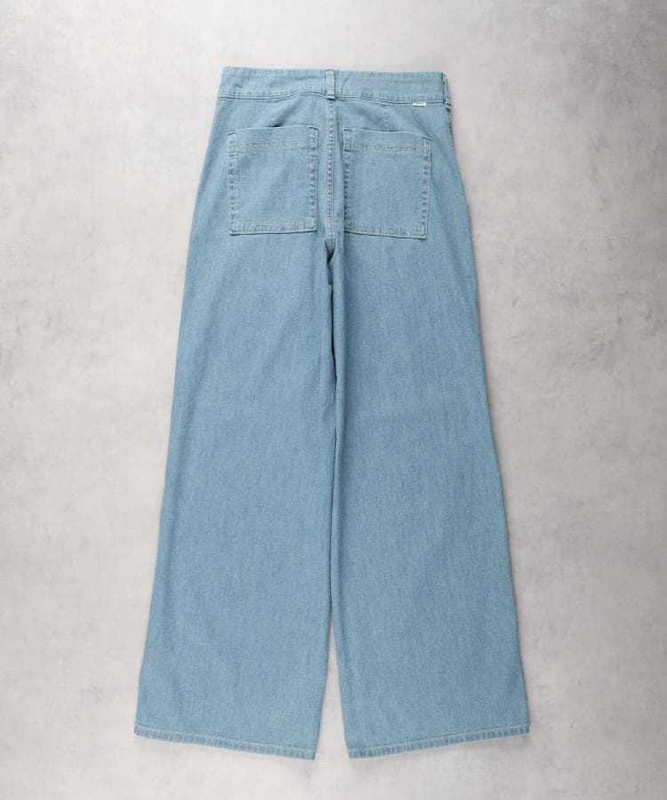 ライトオン(Right-on)のSOMETHING(サムシング)「SUMMER COOL」 涼しいワイドベーカーデニムパンツ9