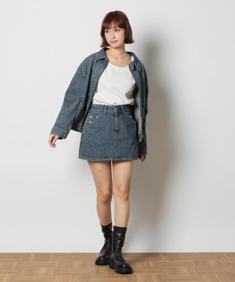 ライトオン(Right-on)のSOMETHING(サムシング)「45th SPECIAL ITEM」MKパネルミニスカート3