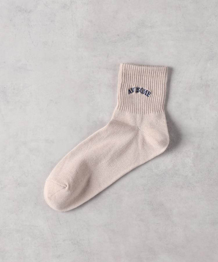 ライトオン(Right-on)のBASIC SOCKS(ベーシックソックス)ロゴ刺繍ソックス8