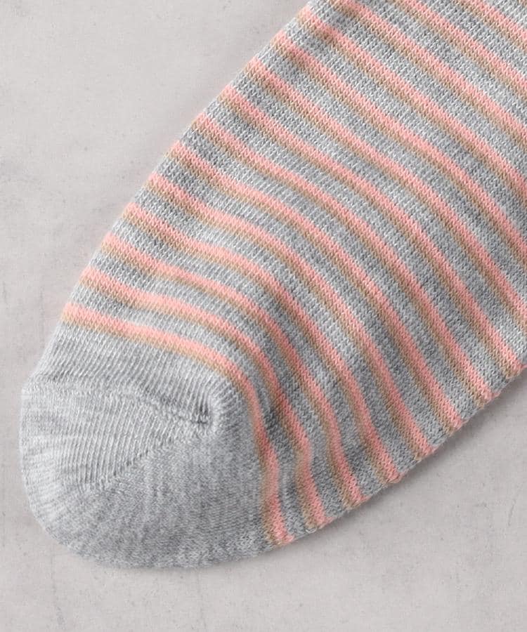 ライトオン(Right-on)のBASIC SOCKS(ベーシックソックス)マルチボーダーソックス4