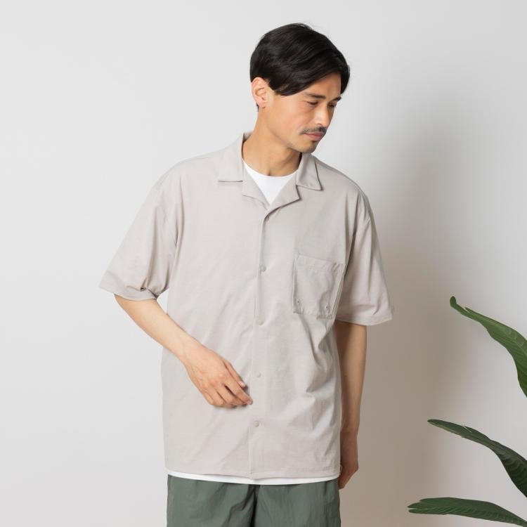 ライトオン(Right-on)のCAMP7(キャンプ7)【水陸両用】オープンカラーシャツ カジュアルシャツ