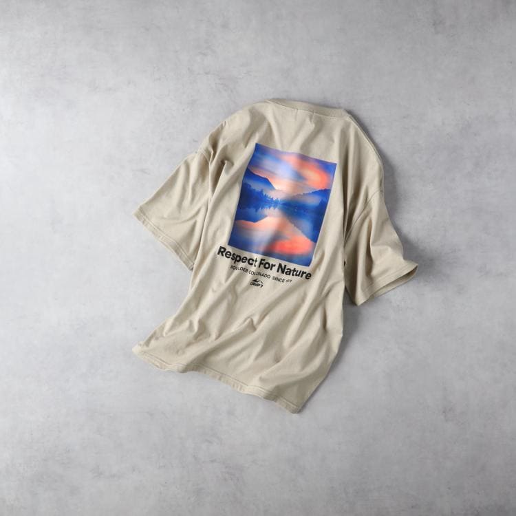 ライトオン(Right-on)のCAMP7(キャンプ7)バックフォトプリントＴシャツ Ｔシャツ