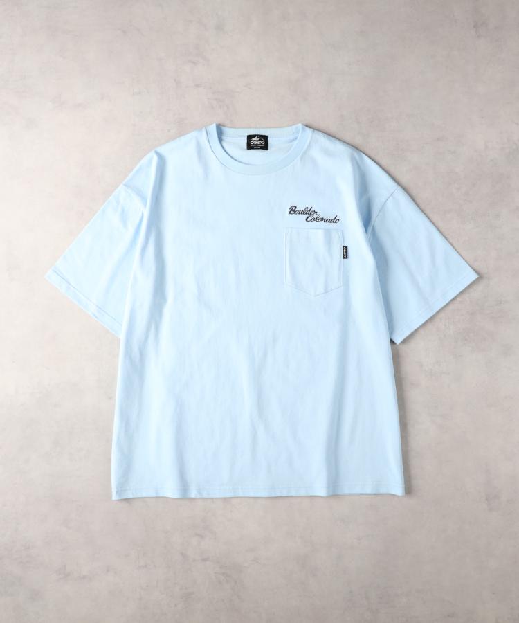 ライトオン(Right-on)のCAMP7(キャンプ7)ロゴ刺繍胸ポケットＴシャツ7