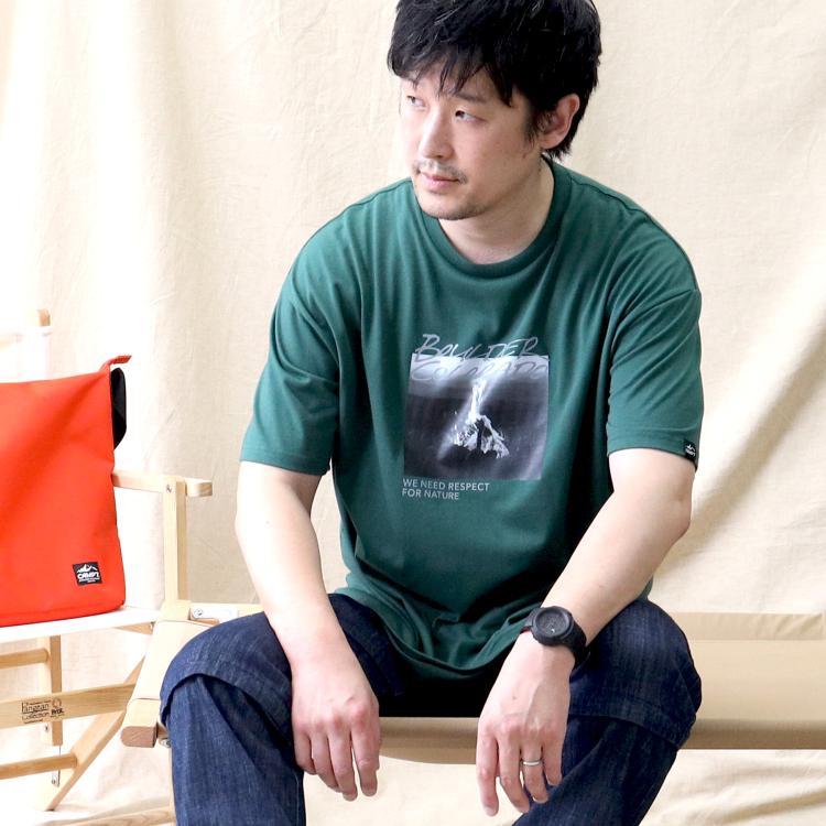 ライトオン(Right-on)のCAMP7(キャンプ7)フォトグラフィック半袖Tシャツ Ｔシャツ