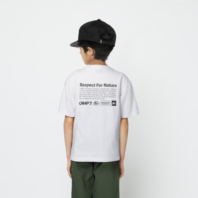 ライトオン(Right-on)のCAMP7(キャンプ7)【抗菌防臭】バックプリントTシャツ Ｔシャツ