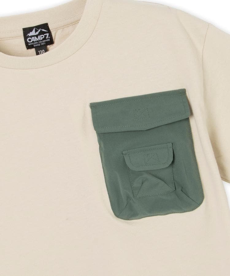 ライトオン(Right-on)のCAMP7(キャンプ7)異素材ポケットTシャツ20
