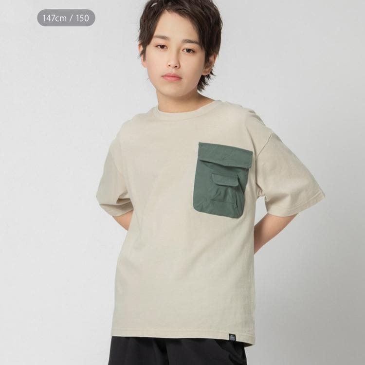 ライトオン(Right-on)のCAMP7(キャンプ7)異素材ポケットTシャツ Ｔシャツ