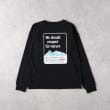 ライトオン(Right-on)のCAMP7(キャンプ7)バックプリント長袖Ｔシャツ ブラック(0099)
