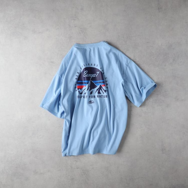 ライトオン(Right-on)のCAMP7(キャンプ7)マウンテンロゴグラフィックＴシャツ Ｔシャツ