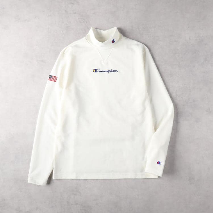 ライトオン(Right-on)のChampion(チャンピオン)【WEB限定】モックネック長袖Tシャツ スウェット・トレーナー