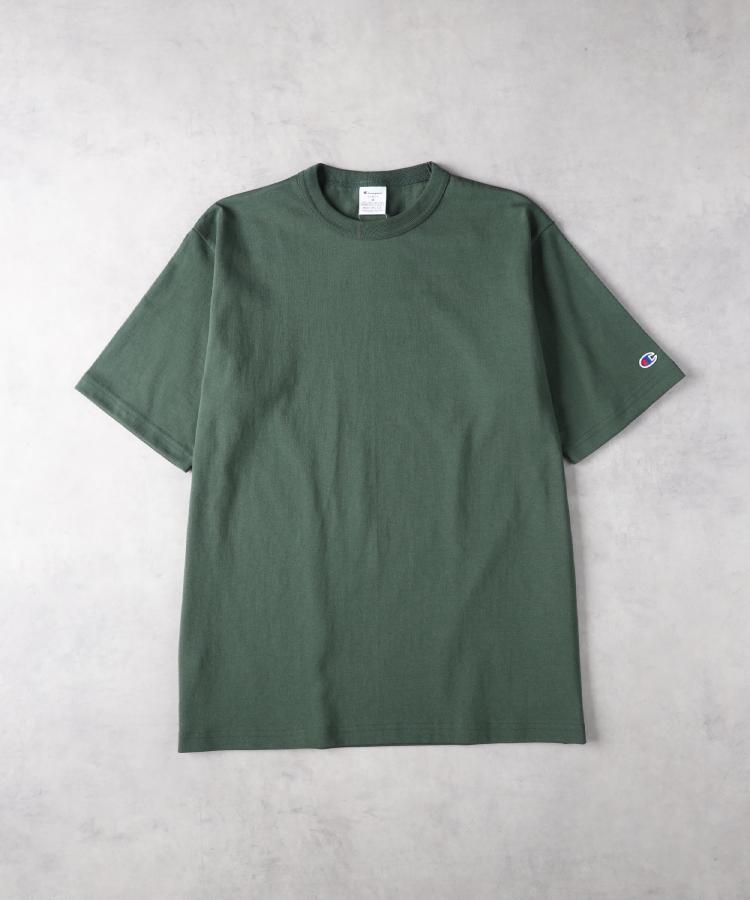 ライトオン(Right-on)のChampion(チャンピオン)Ｔ１０１１無地Ｔシャツ グリーン(0035)