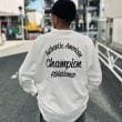 ライトオン(Right-on)のChampion(チャンピオン)バックプリントクルー キナリ(0071)