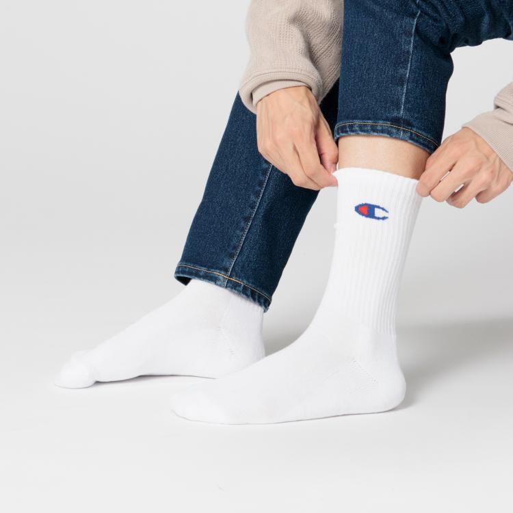 ライトオン(Right-on)のChampion(チャンピオン)【3足セット】ハーフパイルムジロングソックス ソックス