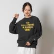 ライトオン(Right-on)のChampion(チャンピオン)プリント裏毛クルースウェット ブラック(0099)