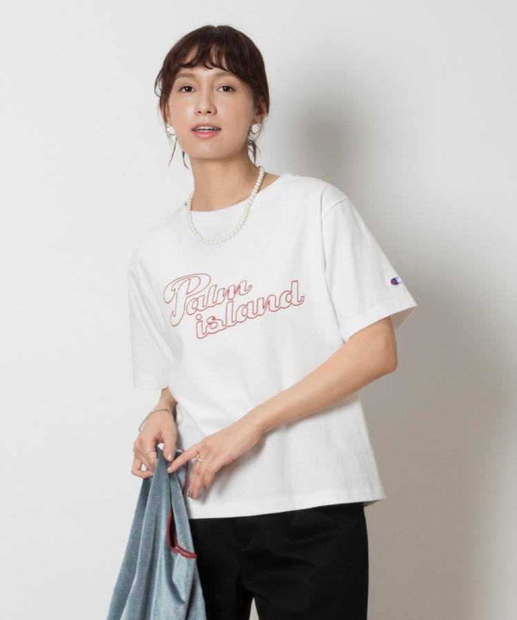Champion(チャンピオン)チェーン刺繍ロゴTシャツ(Tシャツ Champion(チャンピオン)チェーン刺繍ロゴTシャツ(Tシャツ