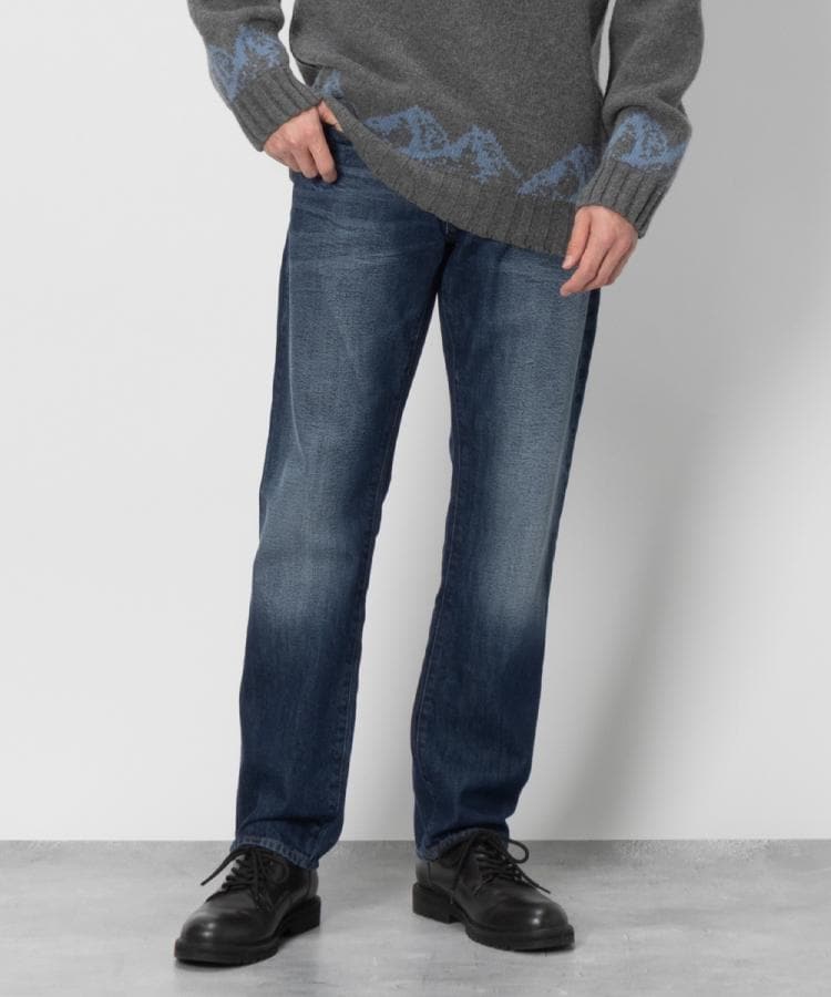 ライトオン(Right-on)のG-Star RAW(ジースターロー)3301ストレートKirM ダークインディゴブルー(0005)