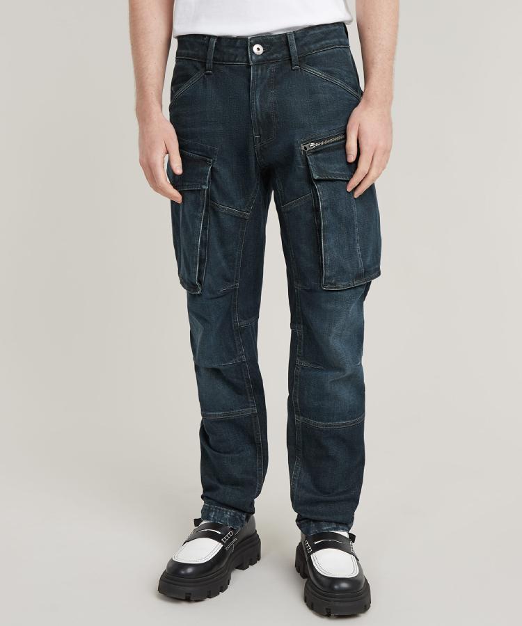 ライトオン(Right-on)のG-Star RAW(ジースターロー)「Ｒｏｖｉｃ」３Ｄテーパード ダークインディゴブルー(0006)