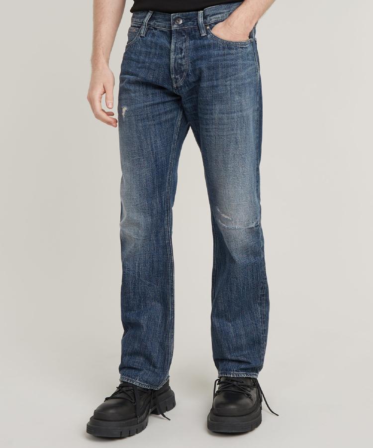 ライトオン(Right-on)のG-Star RAW(ジースターロー)「Lenny」ブーツカット ダークインディゴブルー(0006)