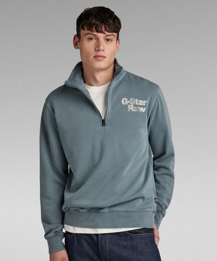 ライトオン(Right-on)のG-Star RAW(ジースターロー)スキッパーススウェット ライトグレー(0093)