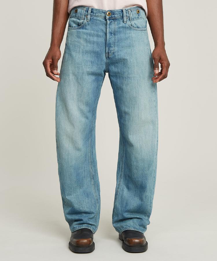 ライトオン(Right-on)のG-Star RAW(ジースターロー)ＢＥＮＤ３Ｄルーズ ライトインディゴブルー(0002)