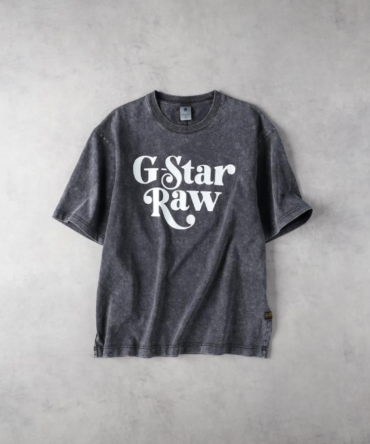 ライトオン(Right-on)のG-Star RAW(ジースターロー)「Unisex Foxy Boxy」Tシャツ グレー(0095)